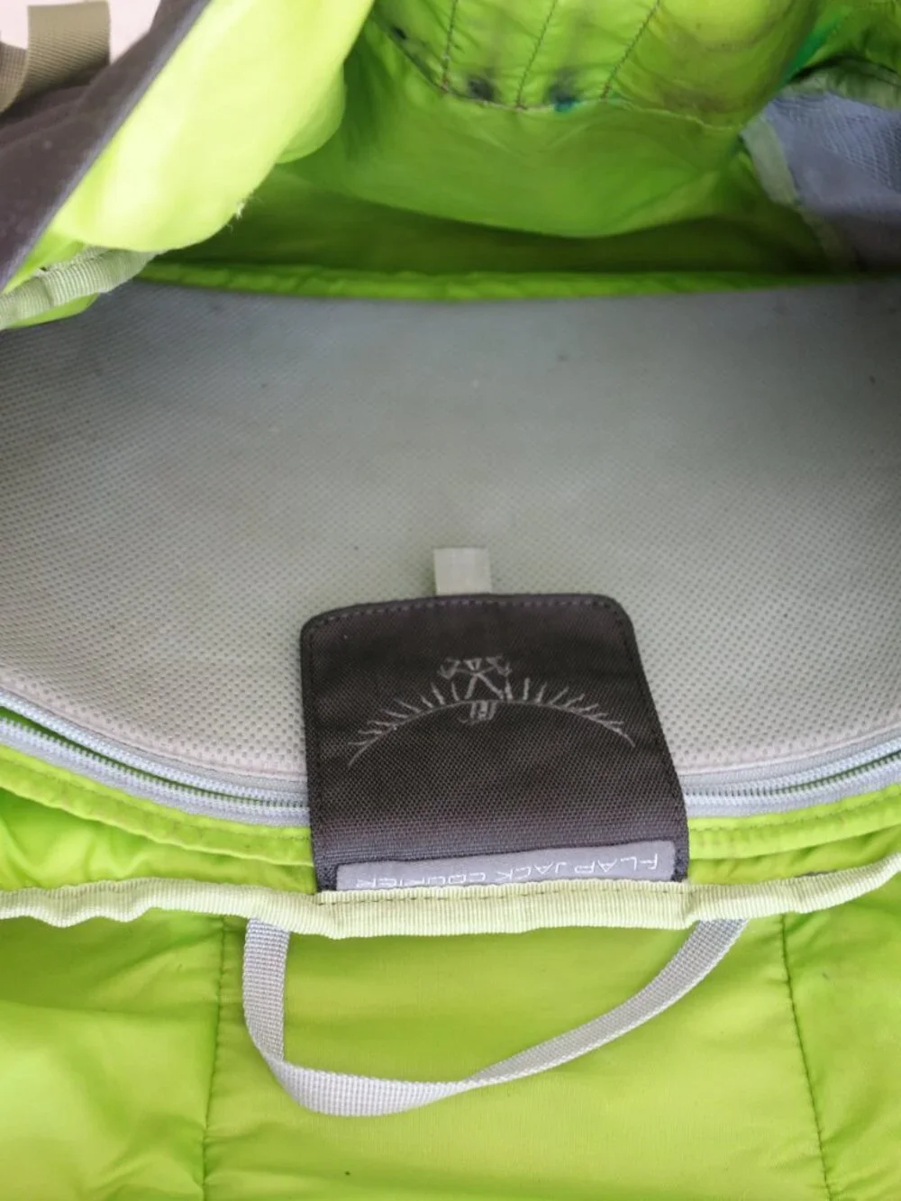 OSPREY Black & Lime Green Messenger Bag